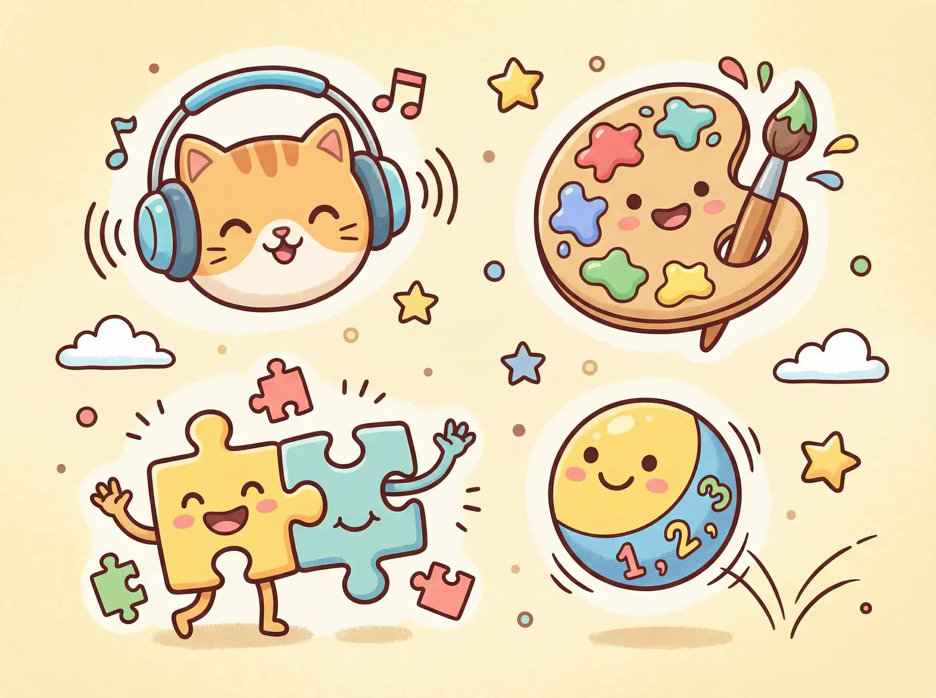 小朋友的手工作品 - 官能小说家 益智创作